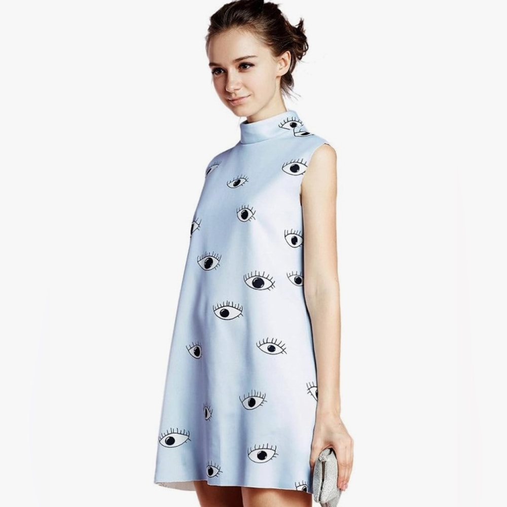 NWT Choies Womens Evil Eye Print Mini Dress Size XL